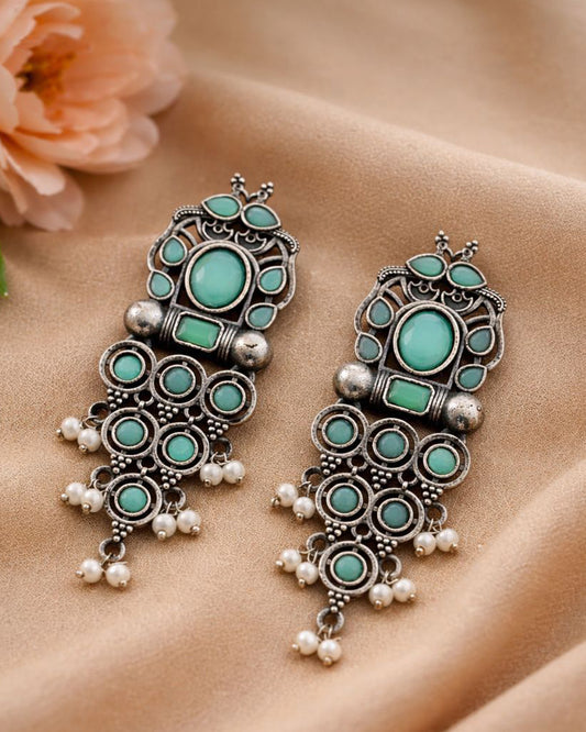 Dangler Silver Earring Stylish Jewelry for Beautiful Party Look