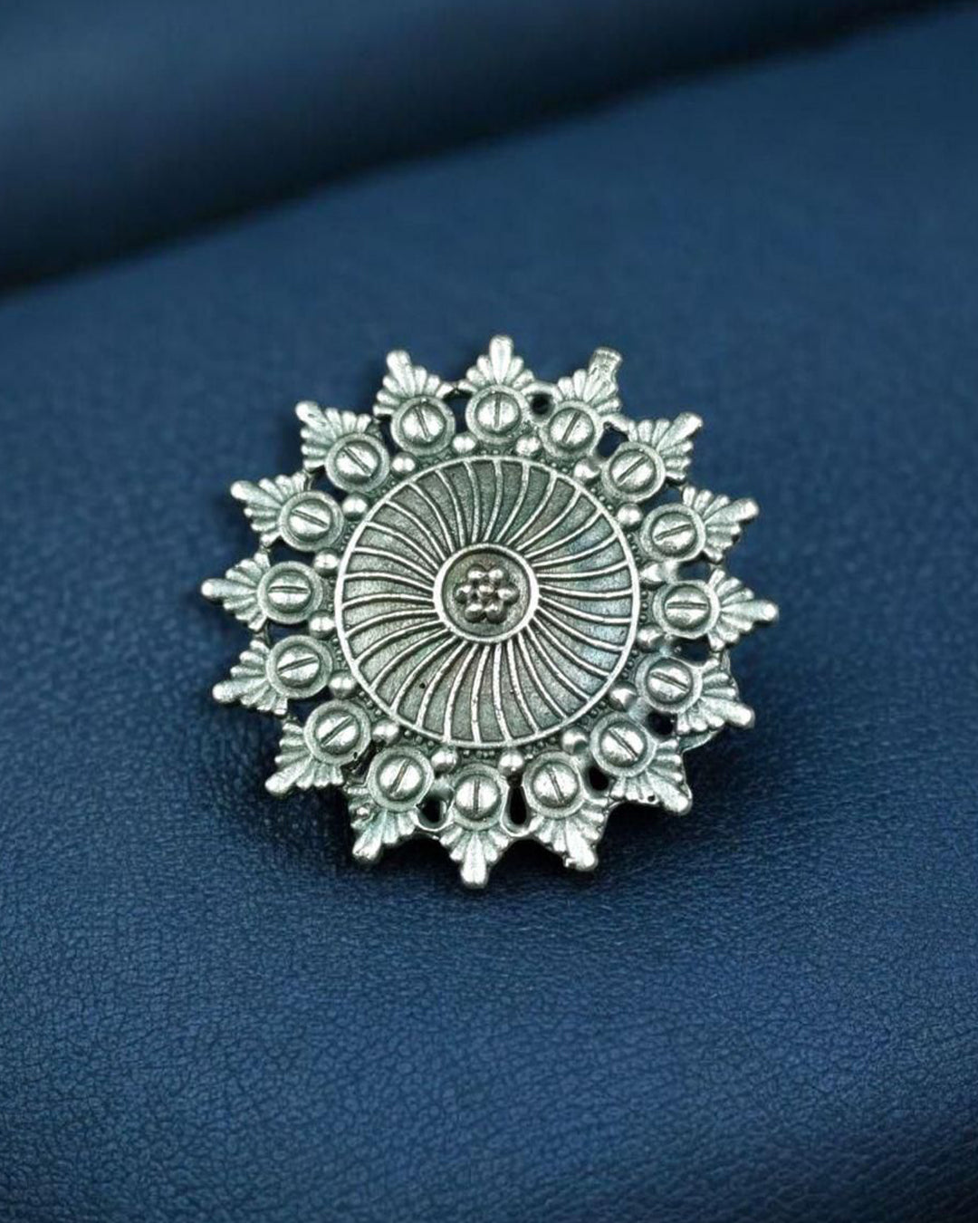 Handcrafted Oxidized Hair Pin | Unique Ethnic Silver Replica Jewelry Design