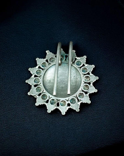 Handcrafted Oxidized Hair Pin | Unique Ethnic Silver Replica Jewelry Design