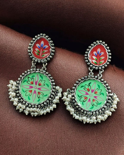 Oxidized Handmade Earring Stunning Jewelry for Gorgeous Look