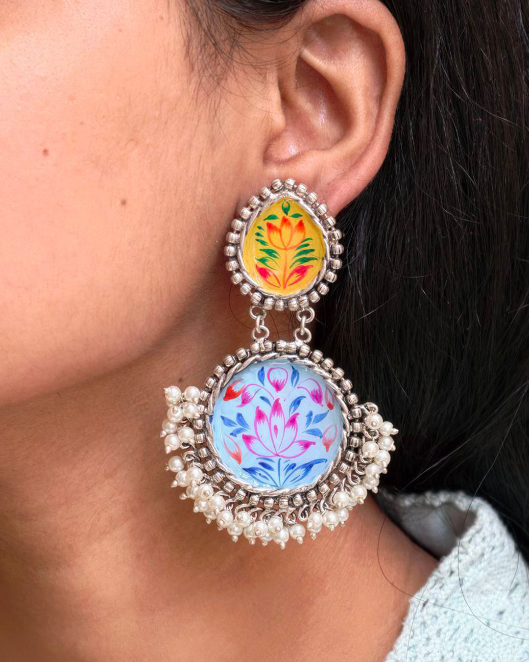 Oxidized Handmade Earring Stunning Jewelry for Gorgeous Look