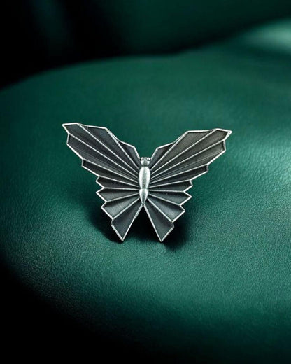 Trendy Butterfly Adjustable Ring | Silver Finish Oxidized Stylish Amazing Jewelry for Girls