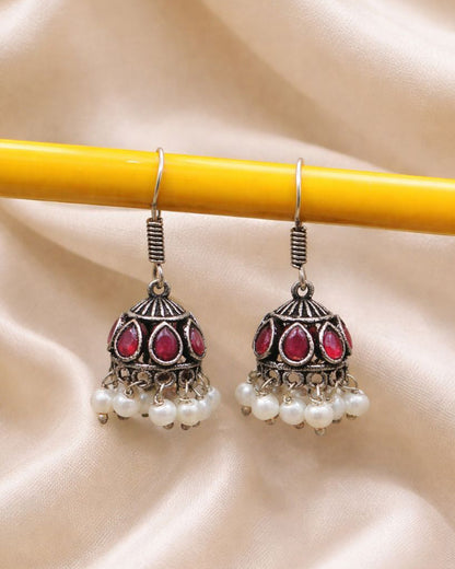 Unique Jhumki Earring Jewelry for Light Weight Party Look