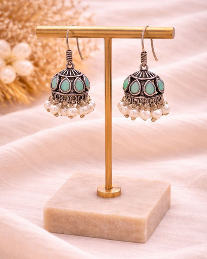 Unique Jhumki Earring Jewelry for Light Weight Party Look