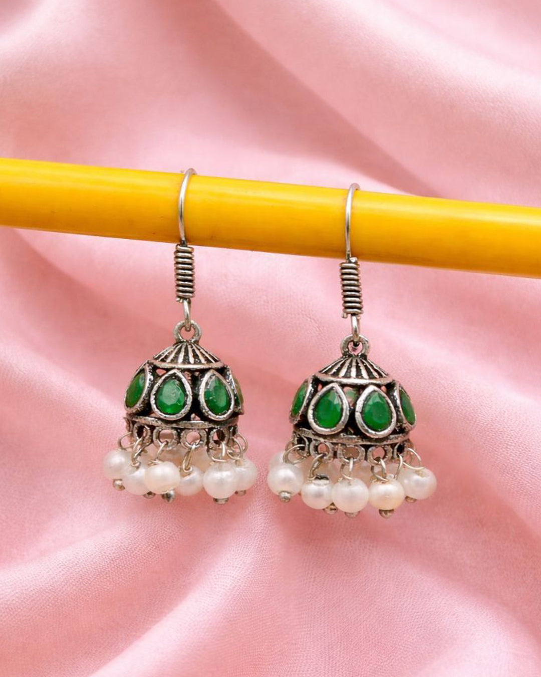 Unique Jhumki Earring Jewelry for Light Weight Party Look